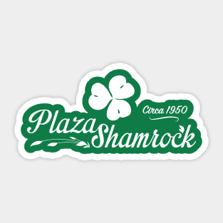 Plaza Shamrock Sticker